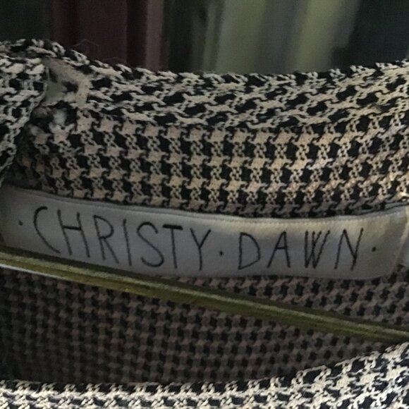 Christy Dawn RARE Midi Jane Dress in Midnight Houndstooth - Picture 6 of 7
